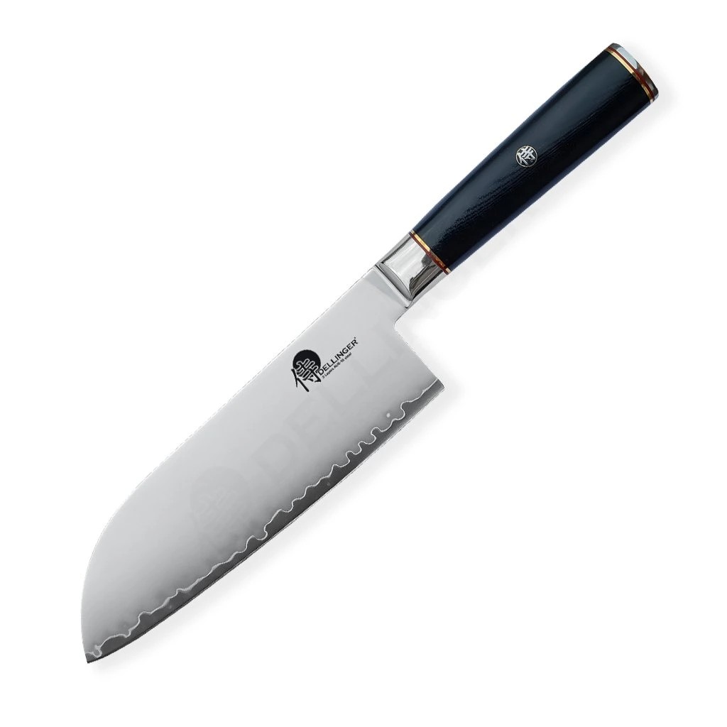 foto Kucha�sk� n�� Santoku 180 mm Dellinger Okami 3 layers AUS10